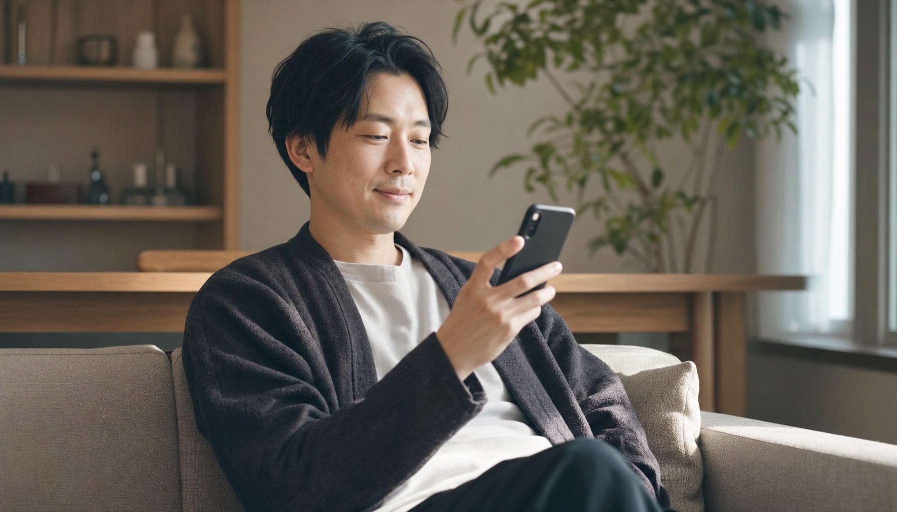 医師が投資・資産管理について専門家とオンラインで相談する場面
