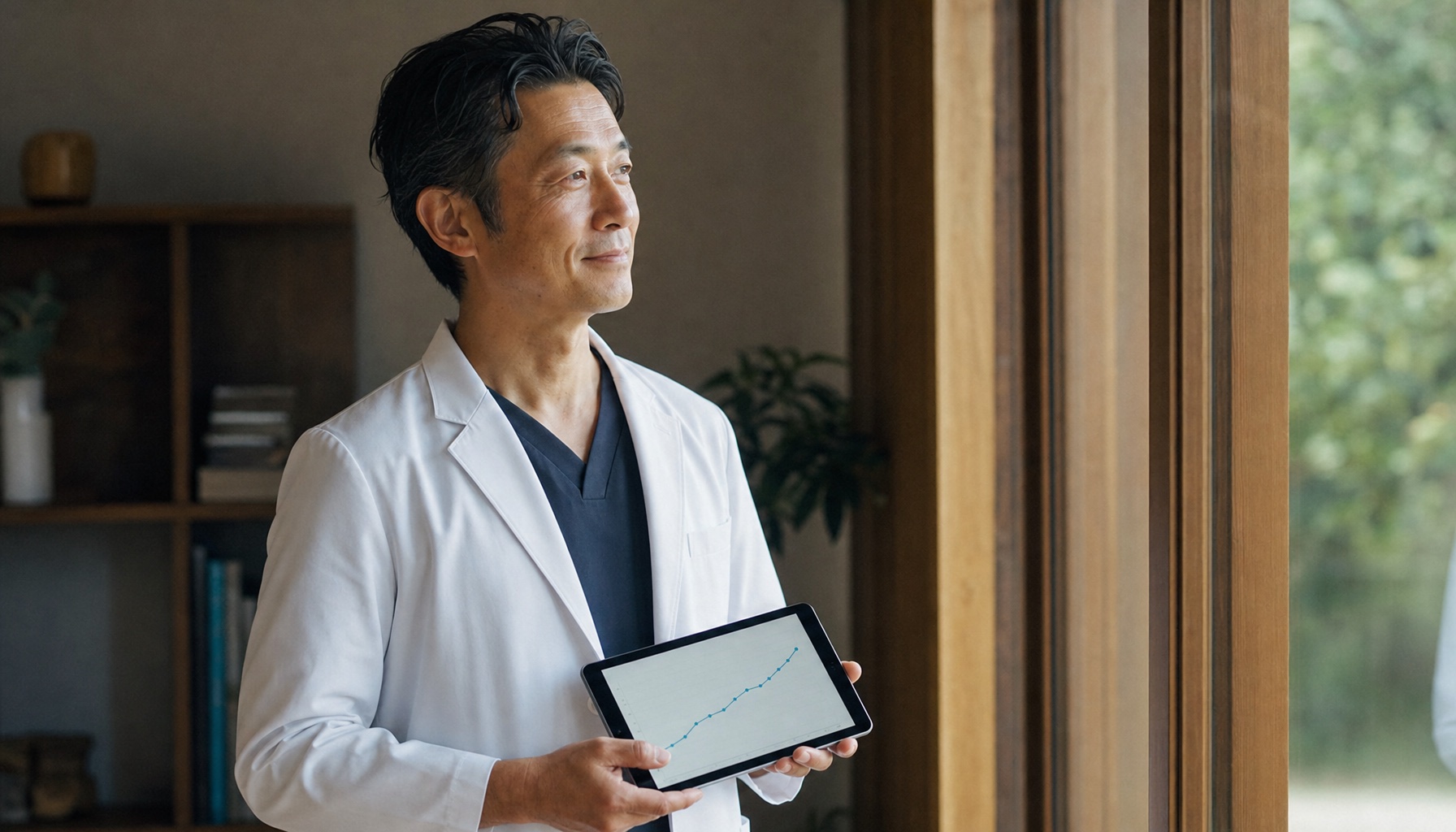 医師家族が週末をゆったりと過ごす、時間の余裕が生まれた場面